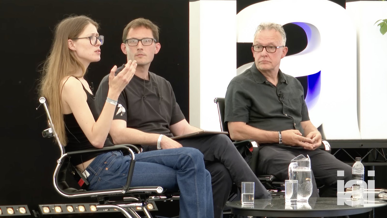 Victoria Trumbull in debate at 'Memes, Minds, and the Myth of Control' — How the Light Gets In Festival